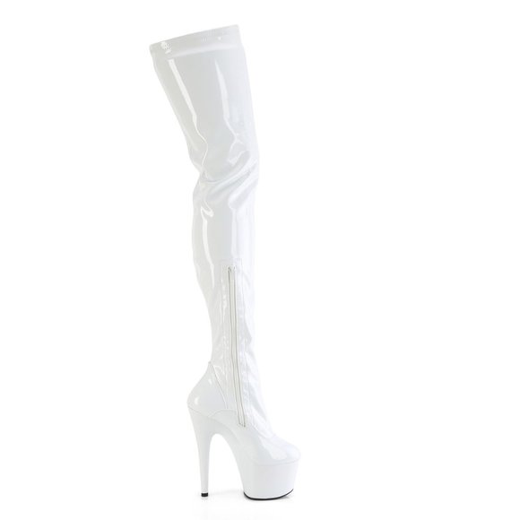 Patent Leather Platform High Heel Ultra Thigh High Boots - Picture 3 of 5